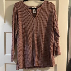 BiBi purplish gray long sleeve top